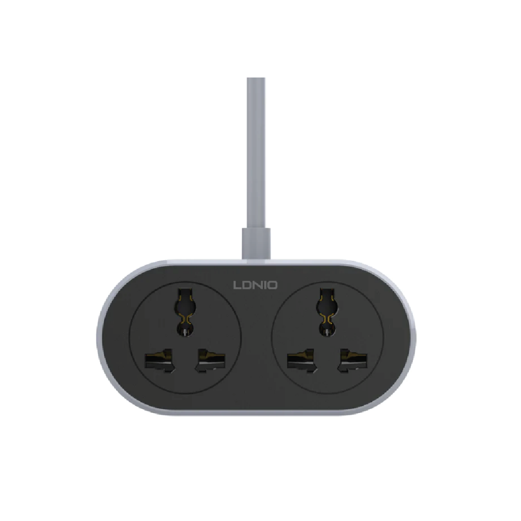 LDNIO SC2018 Universal Extension Power Socket  – 2 AC Outlets with 10M Heavy-Duty Cable