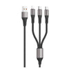 Vidvie 3-in-1 Fast Charging Data Cable 120cm Multi-Device Charger (T25845) - Alqamarshop