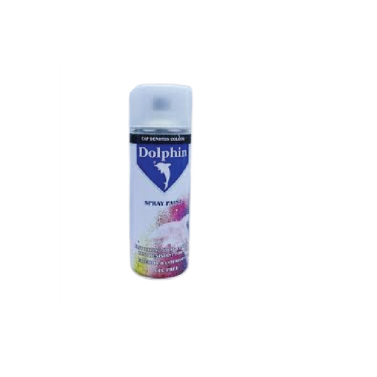Dolphin Clear Spray Paint 280G – Multi-Purpose  Acrylic Aerosol Coating for Interior & Exterior Use