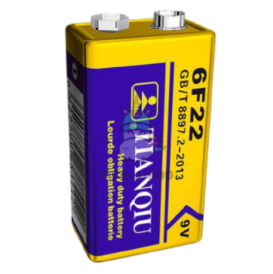 Tianqiu 6F22 9V Battery – Reliable Power for Your Devices (T12983)