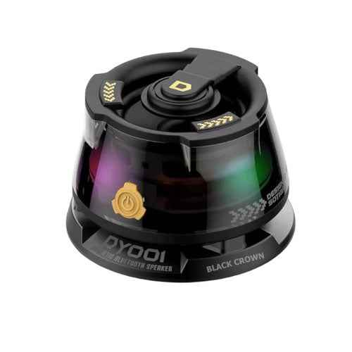 BLACK CROWN DY100 Mini Magnetic BluetoothSpeaker RGB LED, Rechargeable, Portable (SN)