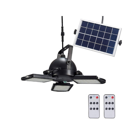 HULPPRE Solar LED Garage Light – 60-LED Bright  Illumination with Remote Control(s.n)