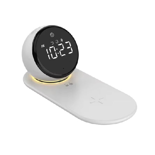 Vidvie WLC1415 5-in-1 Multifunctional Wireless Speaker 15W Wireless Charging, Clock,