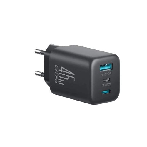 Joyroom JR-T01 45W GaN Fast Charger – 3-Port USB-C  & USB-A Wall Charger for Laptops, Tablets & Smartphones