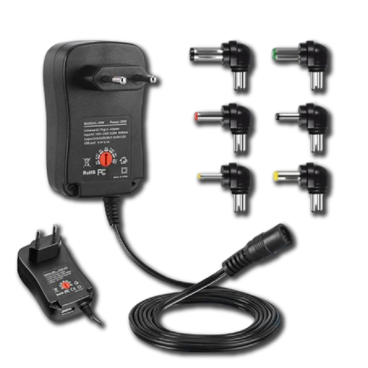 Multi-Voltage Adapter (3V-12V) – Versatile Power Solution for Your Devices (T26999)