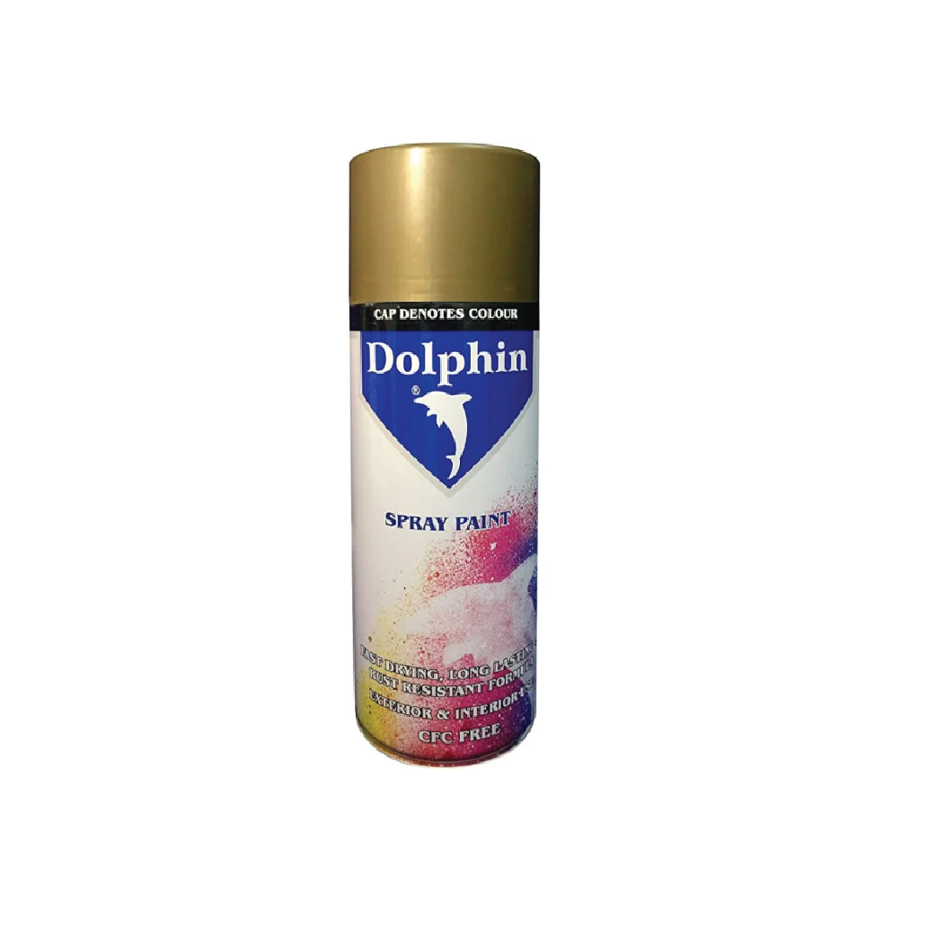 Dolphin Beige Metallic Spray Paint 280G –  CFC-Free Acrylic Resin Aerosol Paint