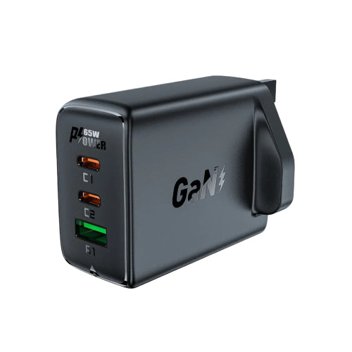 Acefast A44 65W GaN Power Adapter 3-Port Super Fast UK Wall Charger (SN)