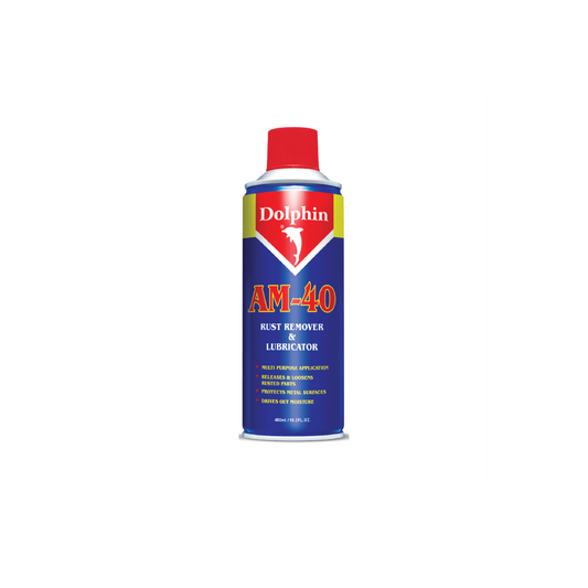 Dolphin AM-40 Rust Remover & Lubricant Spray  480ml-Multi-Purpose Anti-Rust Maintenance Spray
