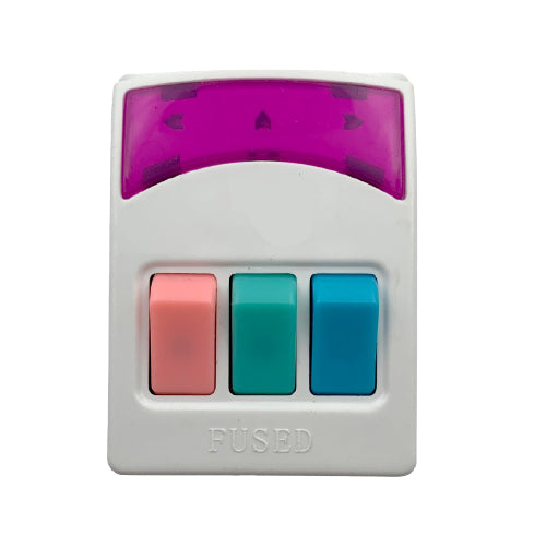 SIRIM Approved Multi-Adaptor 3-Way Extension with Individual Switches - Alqamarshop