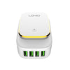 LDNIO LED Touch Lamp with 4-Port USB Charger 4.4A Fast Charging (T16726) - Alqamarshop