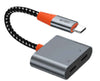 Vidvie A1120 2-in-1 Type-C to 3.5mm + Type-C Audio Adapter – High-Quality Sound & Fast Charging