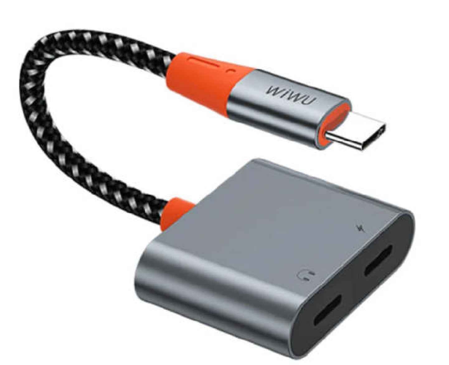 Vidvie A1120 2-in-1 Type-C to 3.5mm + Type-C Audio Adapter – High-Quality Sound & Fast Charging