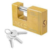 Heavy-Duty Brass Block Padlock – High-Security  Solid Lock