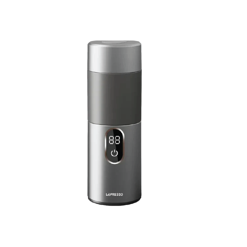 Lepresso MokaRise Electric Moka Maker One-Touch Silver