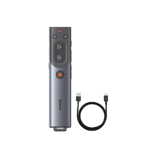 Baseus Orange Dot AI Wireless Presenter-Rechargeable  Red Laser Presentation Remote with 100M Range