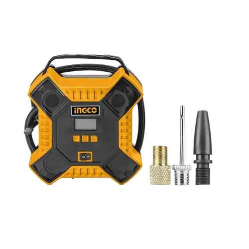 INGCO Auto Air Compressor AAC1601 DC 12V 160PSI Portable Car Tire Inflator with Digital Gauge LED Light