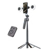 Plokama Live-P10 Selfie Stick Tripod – 360° Rotating  Bluetooth Remote Portable Stand