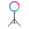 RGB LED Ring Light Beauty & Live Streaming Adjustable Fill Light (T27072) - Alqamarshop