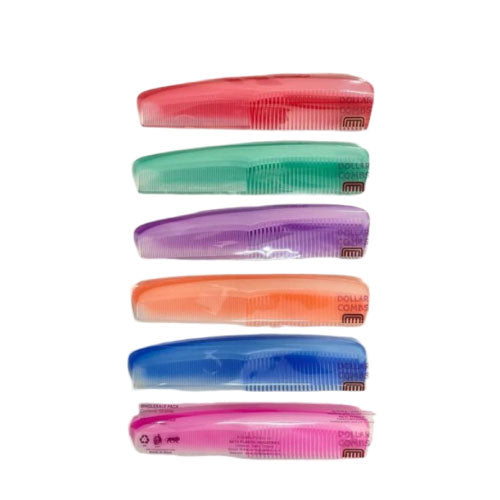 Dollar Clip Comb 1 Piece, Assorted Vibrant Colors (T27471) - Alqamarshop
