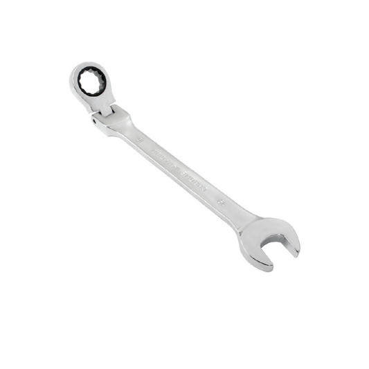 19mm Flexible Head Ratcheting Combination  Wrench – Chrome Vanadium Mirror Finish Spanner