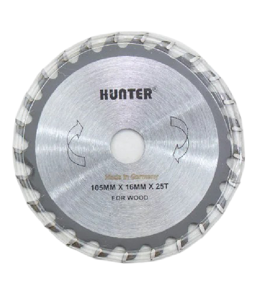 Hunter Circular Saw Blade | 4-inch (105mm x 16mm) | 25T | Precision Wood Cutting - Alqamarshop