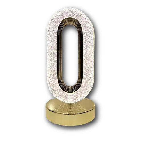LED Crystal Rechargeable Lamp PC8202 Elegant Design Long-Lasting Light (T26992)
