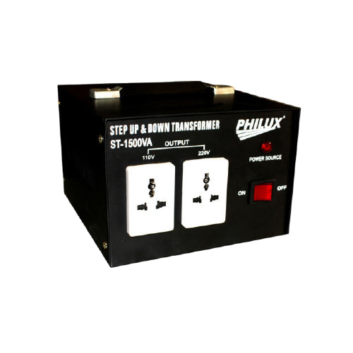 Philux ST-15000VA Step-Up & Step-Down Transformer Heavy-Duty Voltage Converter - Alqamarshop