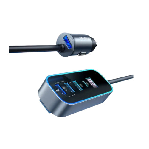Mcdodo CC-1900 107W USB & Type-C 4-Port CarCharger with LED Display (SN)