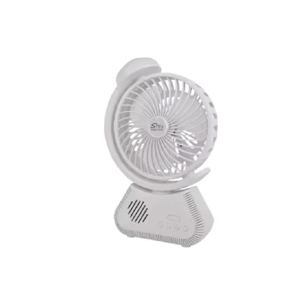 Sing-e ZQS F803 Mini Desktop Fan with Bluetooth Speaker  -USB Rechargeable 2-in-1 Portable Fan & Music Player