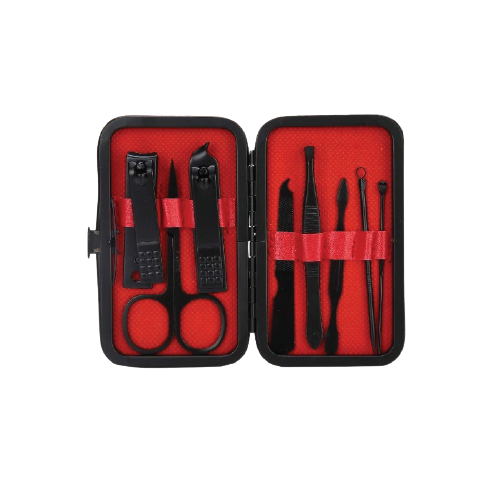 Koopay Professional Stainless Steel Manicure Set – Portable Grooming Kit with Travel Case
