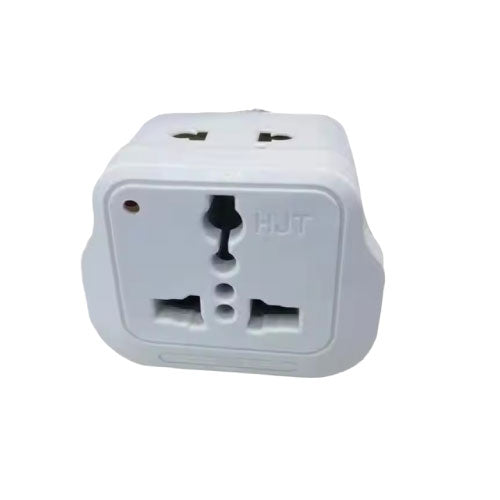 3-Pin UK to EU Plug Adapter – Square-Shaped Travel Power Converter