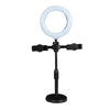 Premium Desktop Ring Light with Adjustable Phone Holder (T27053) - Alqamarshop