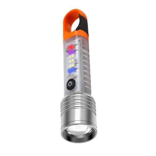 Multifunctional Mini Flashlight X202 Compact 2835 LED Torch with USB Rechargeable Design and Strong
