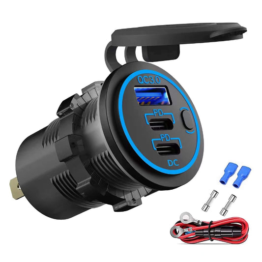 Fuze Fast Charging Car Charger – USB & Type-C Dual  Port Power Adapter