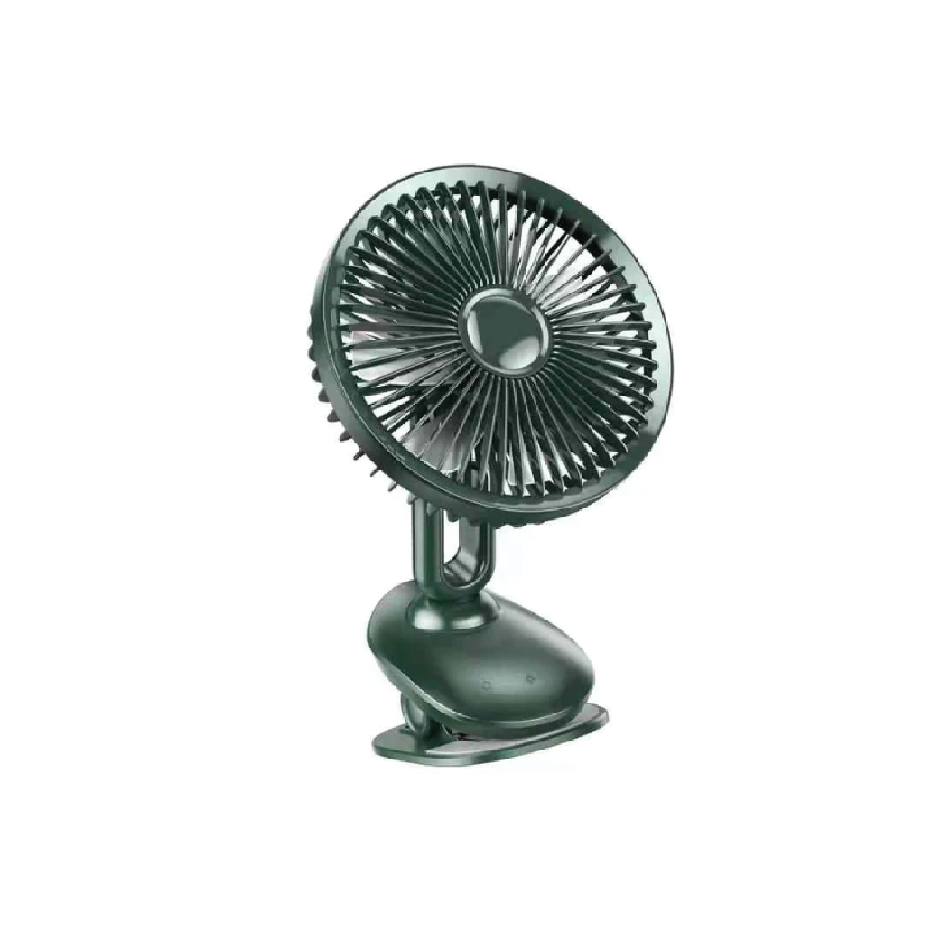 HOCO DF02 Moving Head Rechargeable Desktop  Fan with Night Light-4000mAh Portable Cooling Fan