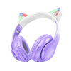 Hoco W42 Wireless/Wired Over-Ear Headphones with Cat Ears (SN) - Alqamarshop