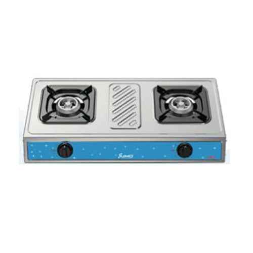 Sumo SX-1002 Three Burners Stainless Steel Gas StoveEfficient and Durable Kitchen Cooktop