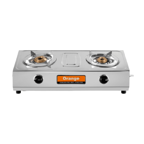 Orange Spectra 201 LP Gas Stove Dual Burner Durable and Energy Efficient