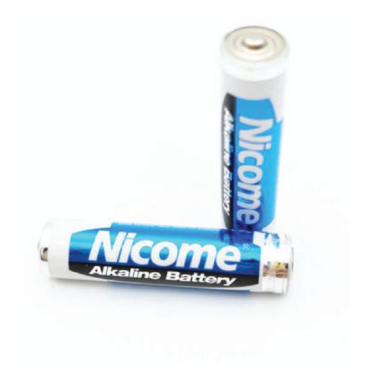 Nicome Plus Ultra AAA Alkaline Battery 1.5V LR03 2-Pack