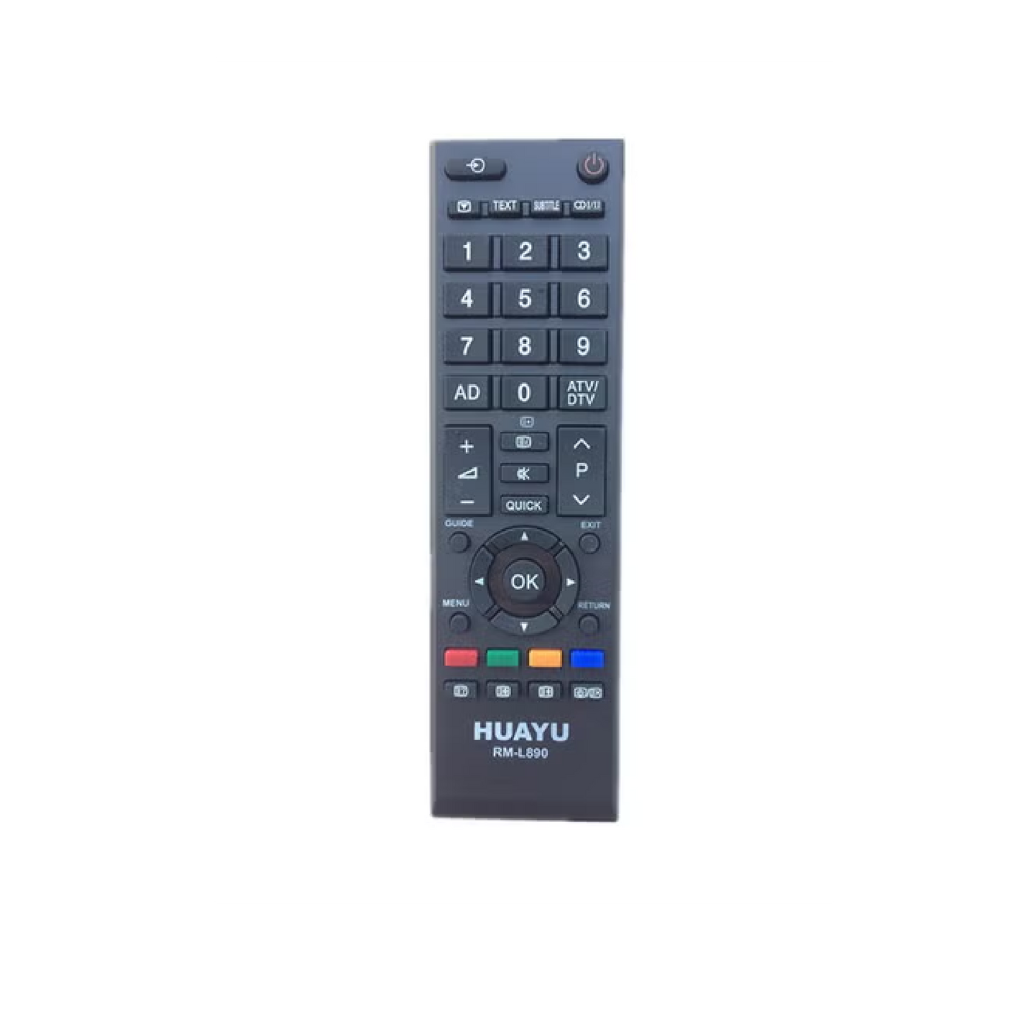 P-Box Replacement Remote for Toshiba LCD TV Model RM-L1328 and RM-L1625