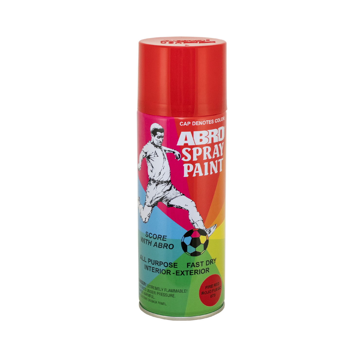 ABRO Fire Red Spray Paint ROJO FUEGO 073 –  Fast Dry Interior & Exterior
