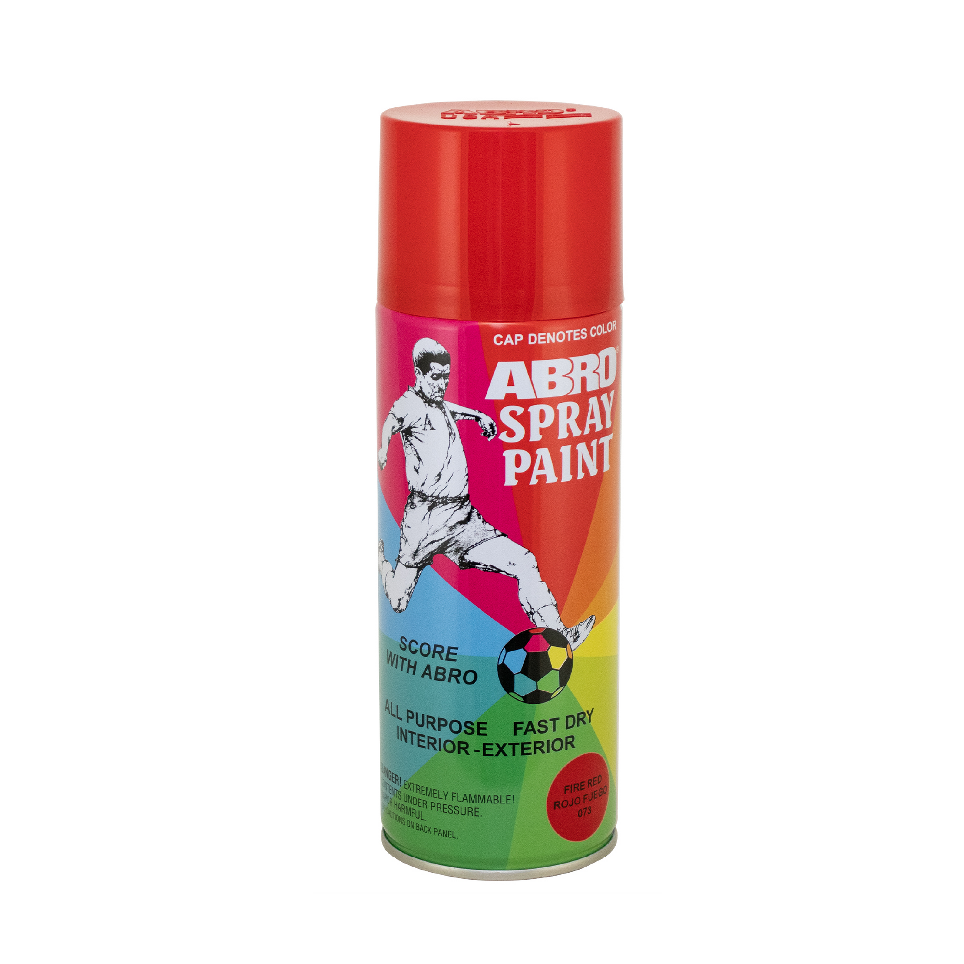 ABRO Fire Red Spray Paint ROJO FUEGO 073 –  Fast Dry Interior & Exterior