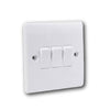 Premium 3-Way Electrical Wall Switch Plate Sleek Modular Design for Home and Office Use (T17137) - Alqamarshop