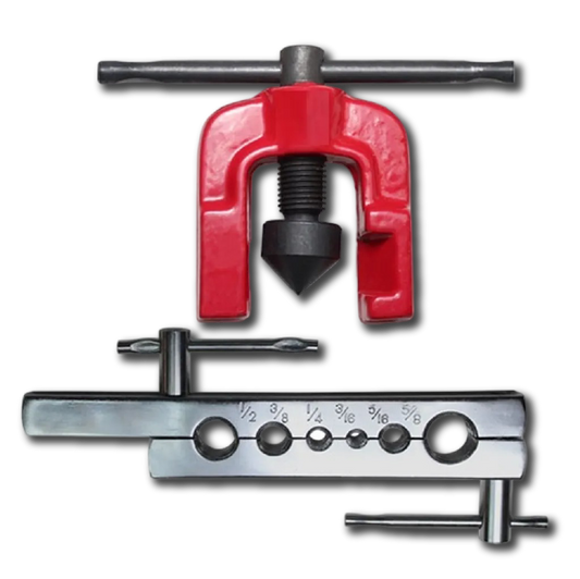 Heavy-Duty Flaring Tool Set (2 Pcs) – 3/16" to 5/8" Precision Tubing Expansion - Alqamarshop