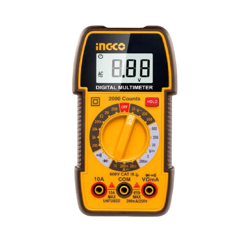 Ingco DM310002 Digital Multimeter 1000V Professional Tester (T27478) - Alqamarshop