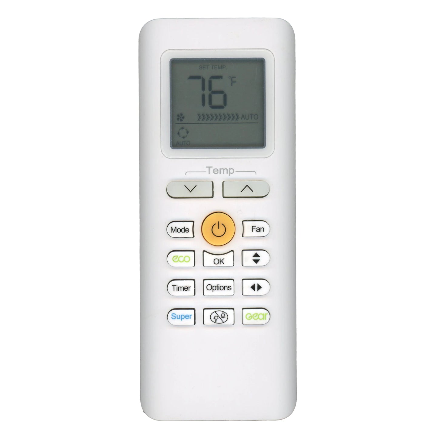 Midea RG70E/BGEFU1 Air Conditioner Replacement Remote Control