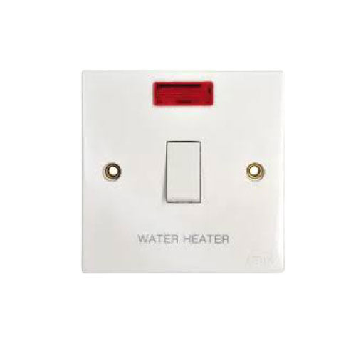 M Tech 20A 1-Gang Double Pole (DP) Switch  Heavy Duty  Power Control for Home and Commercial Use (T25831) - Alqamarshop
