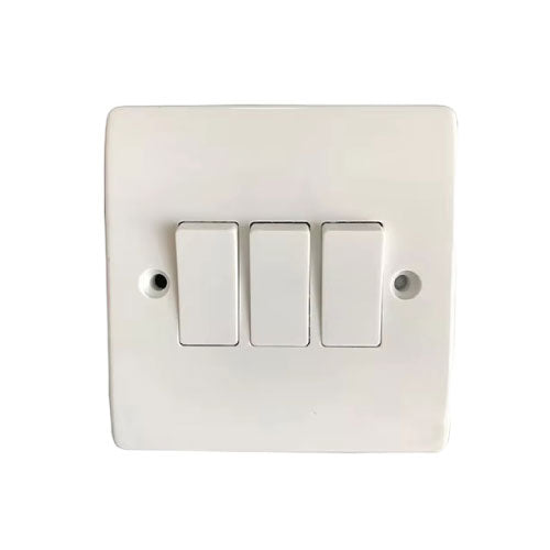 PBS 4-Gang 1-Way Plate Switch 10A Sleek and ReliableControl for Home and Office (T26223) - Alqamarshop