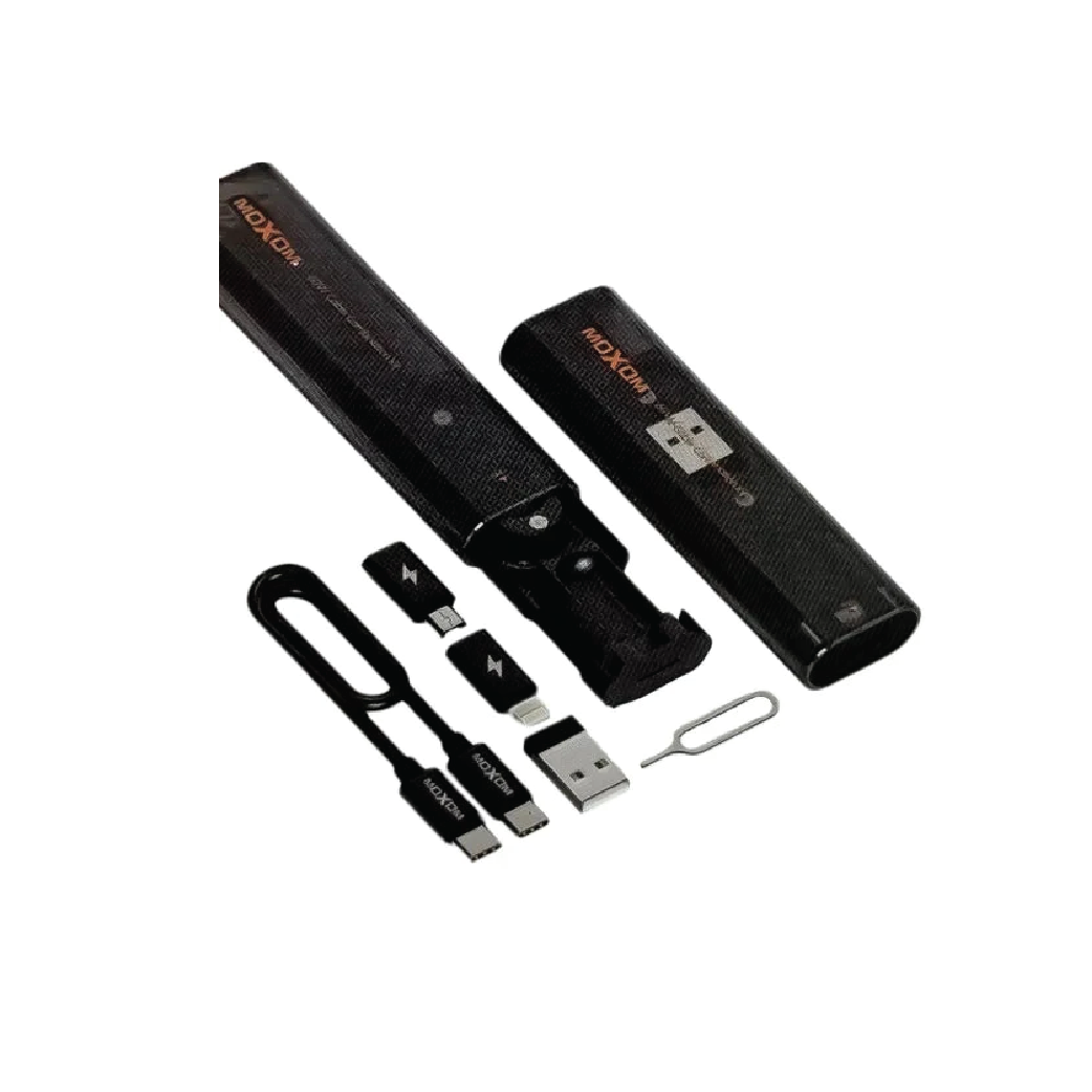 MOXOM LX-CB804 60W Cable Combination Kit-Multi- Connector Fast Charging & Data Transfer Set (Black)