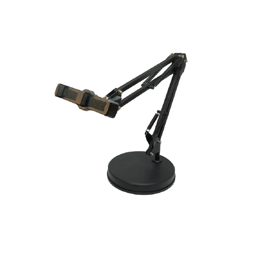 Adjustable Dual Phone Holder Stand with 360° Rotating Arms – Universal Desktop Mount